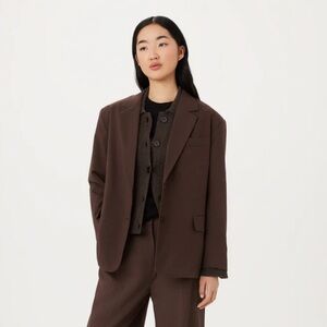 Chocolate Brown Oversized Blazer from Frank and Oak